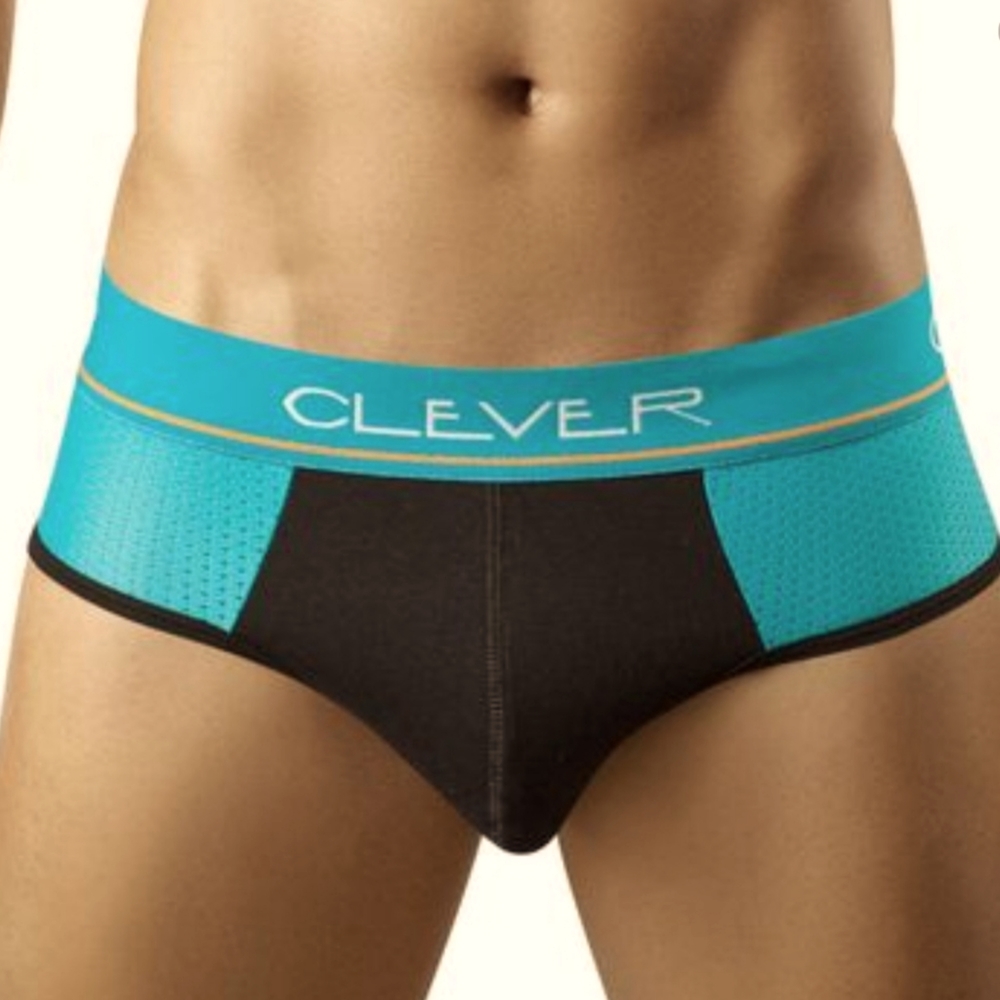 Clever Moda Piping Mesh Briefs